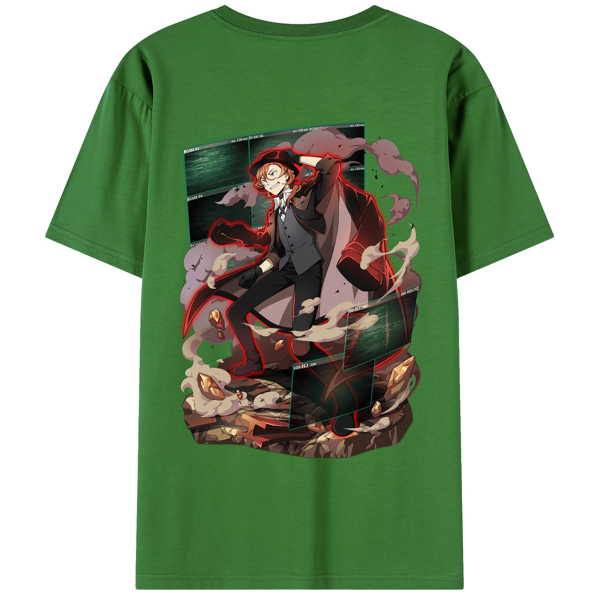 （画像用） 文豪ストレイドッグス Bungo Stray Dogs レディース半袖Tシャツ(バックプリント)